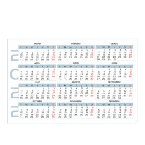 Calendarios de bolsillo 85x55 mm. - Imagen 2