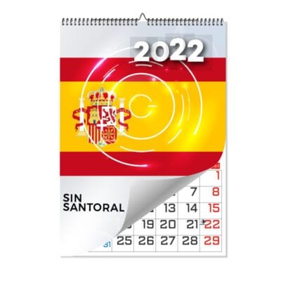 calendario laminas a4 sin santoral