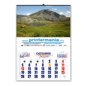 Calendario de pared faldilla mensual 31.5 cm ***desde 1 unidad*** (fotos verticales) - Imagen 3