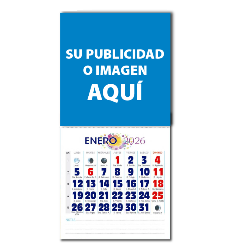 Calendario 10×21 cm con minifaldilla