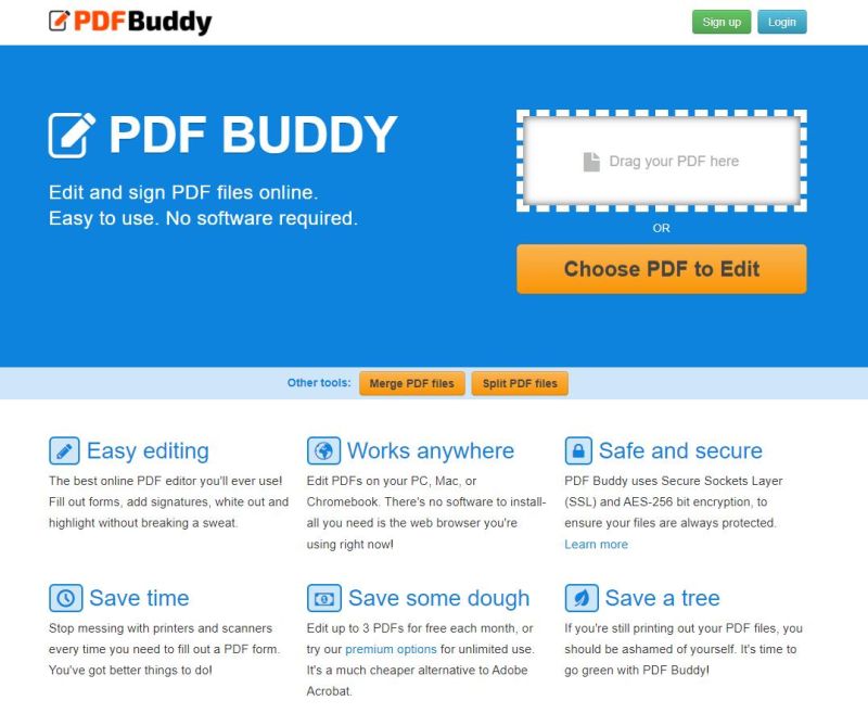 Editor pdf online PDFBuddy