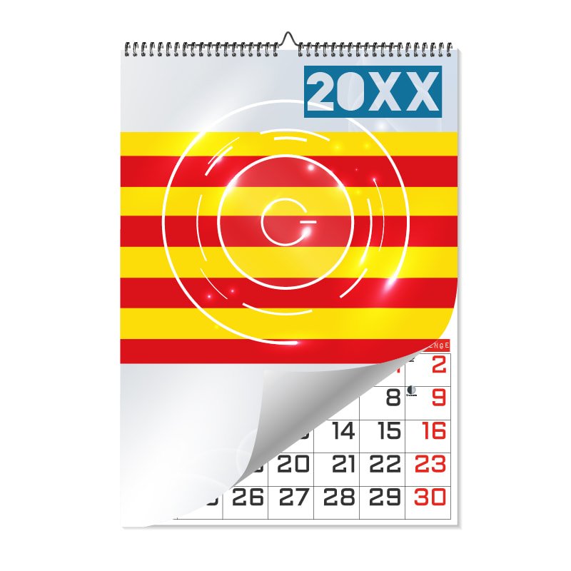 Calendarios de pared A4 – 13 Láminas Catalán