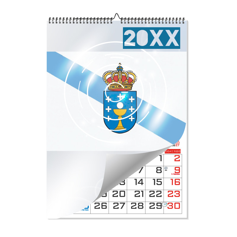 Calendarios de pared A4 – 7 Láminas Gallego